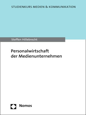 cover image of Personalwirtschaft der Medienunternehmen